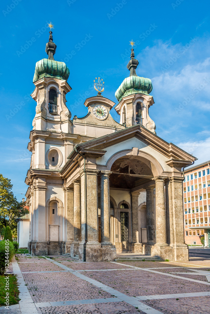 Obraz premium Church of Johannes Nepomuk in Innsbruck - Austria