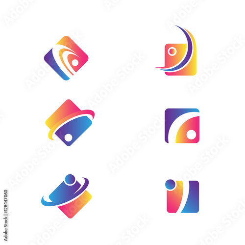 set of vector logo Business square Free Download set of vector logo Business square - GFXLoad