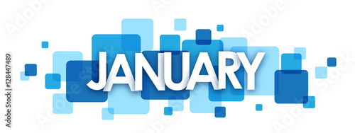 "JANUARY" Vector Letters Icon