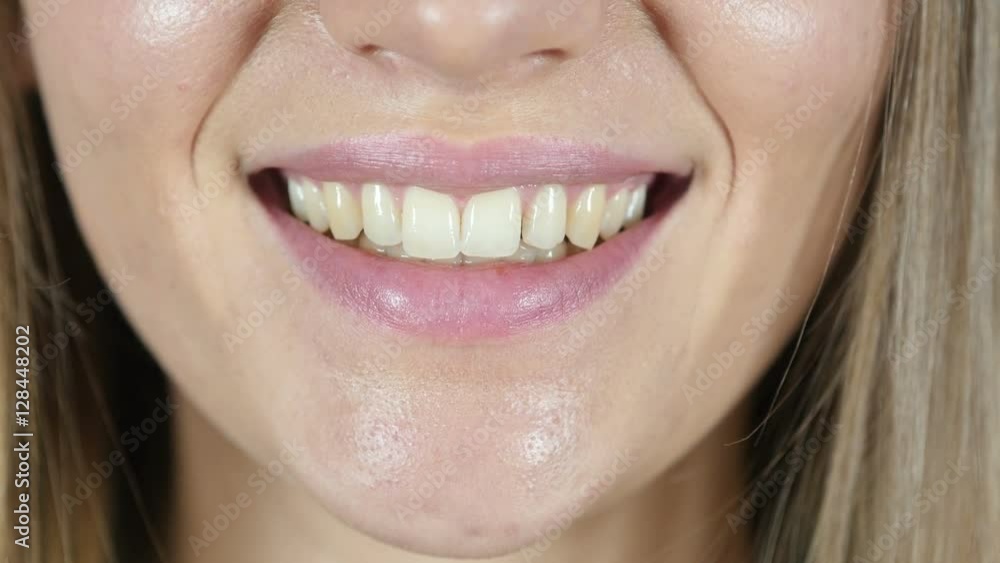 Close Up of Smiling Lips Close Up of Smiling Lips
