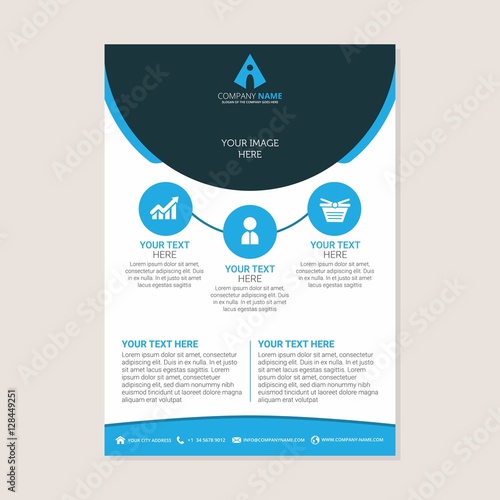 Corporate business annual report brochure flyer design. Leaflet cover presentation. Flier with Abstract geometric background. Modern publication poster magazine, layout template A4 flyer