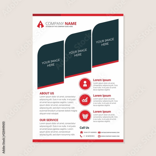 Corporate business annual report brochure flyer design. Leaflet cover presentation. Flier with Abstract geometric background. Modern publication poster magazine, layout template A4 flyer