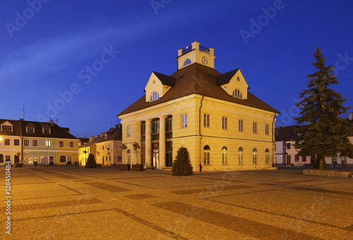 Townhouse on Tadeusz Kosciuszko square in Leczyca. Poland photo