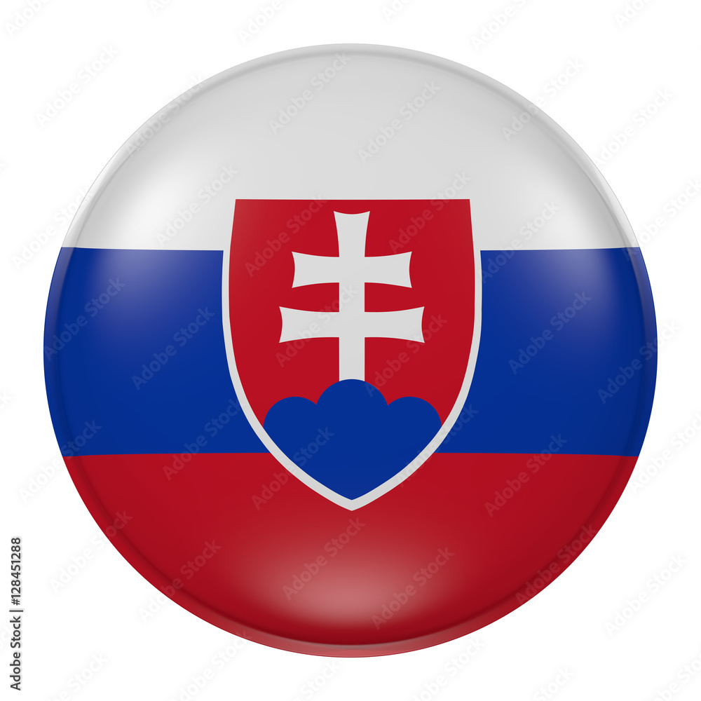 Fototapeta premium Slovakia button