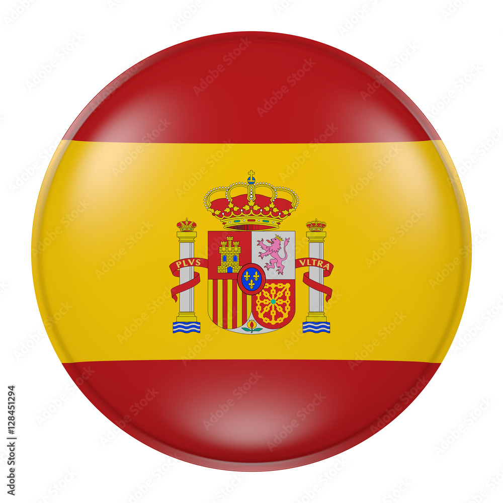 Obraz premium Spain button