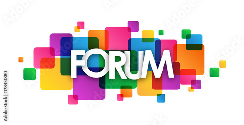 FORUM Colourful Vector Letters icon