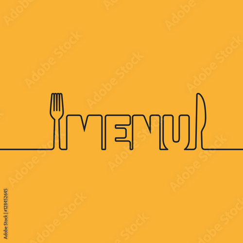 affiche"menu"