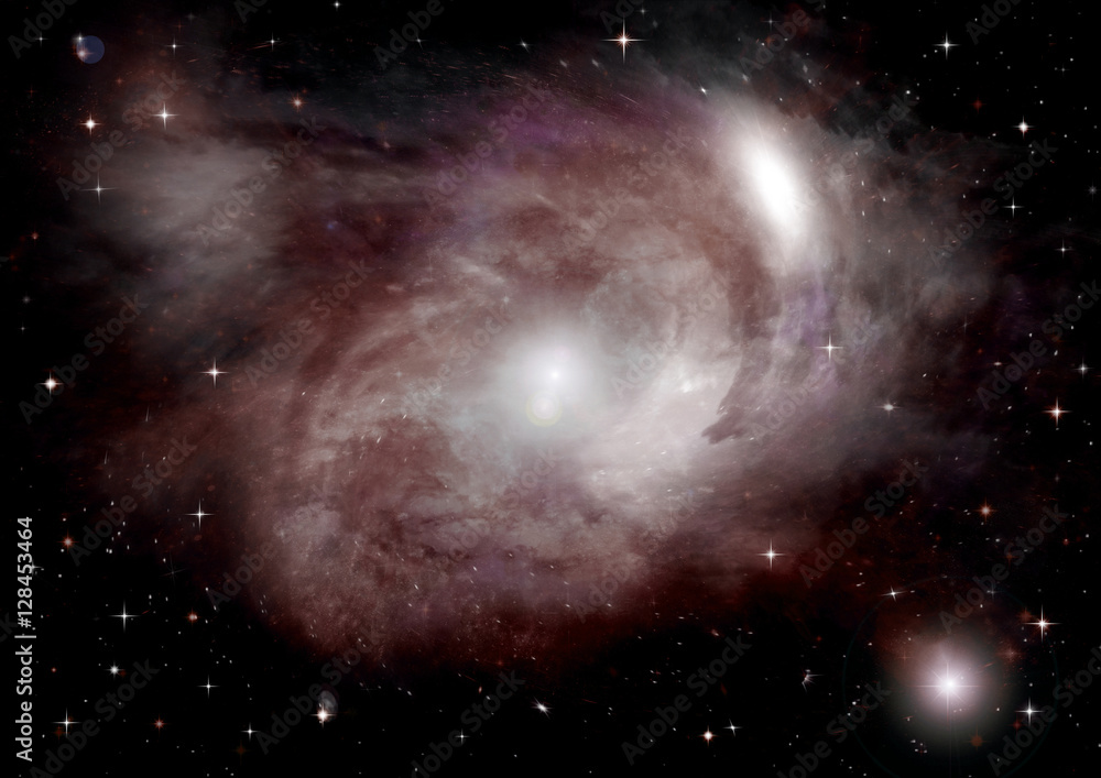 Obraz premium galaxy in a free space