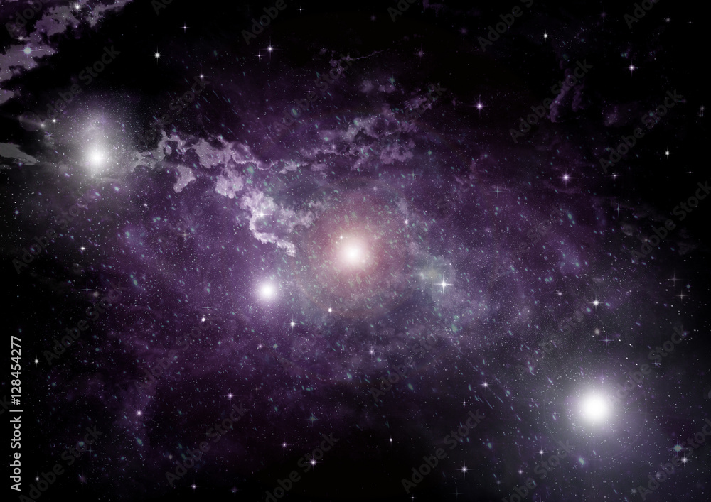 Naklejka premium galaxy in a free space