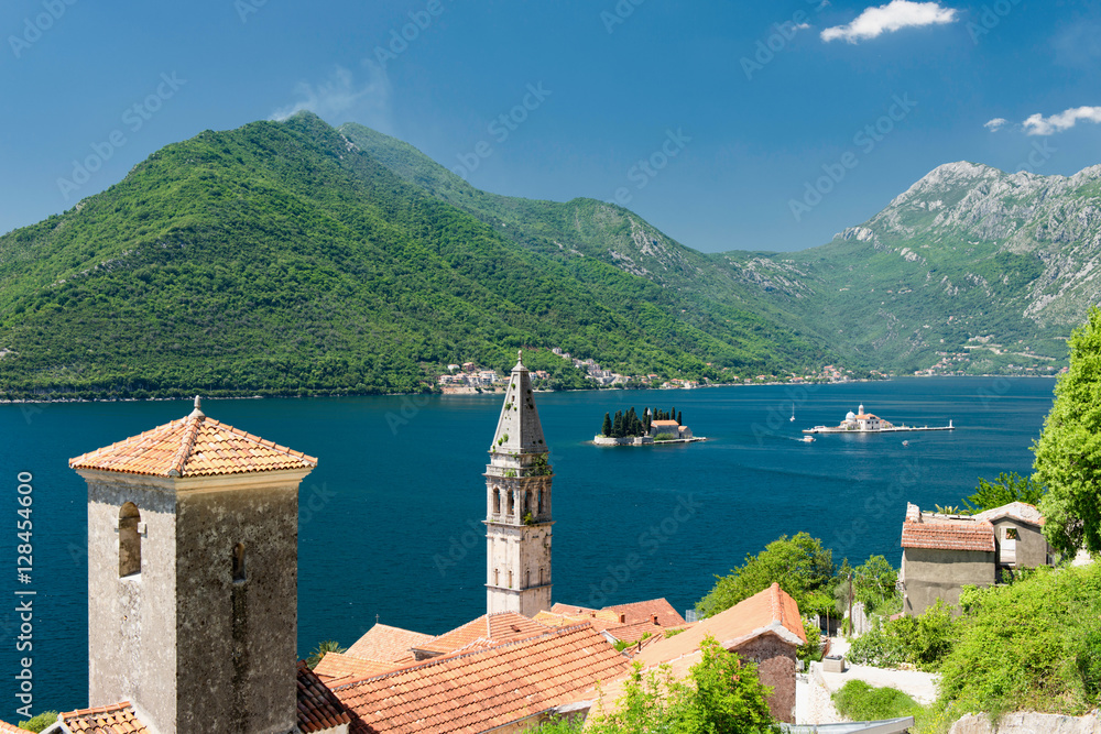 View over Perast Montenegro