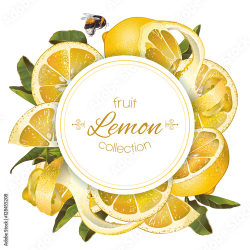 Lemon round banner