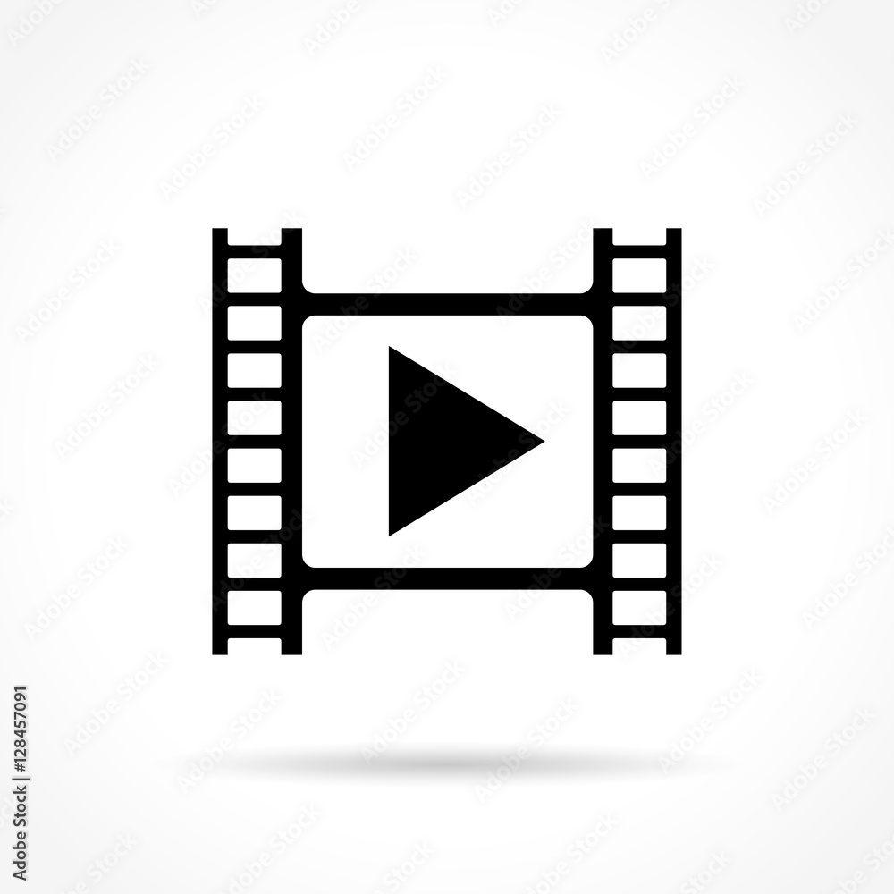 cinema icon on white background cinema icon on white background