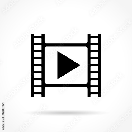 cinema icon on white background