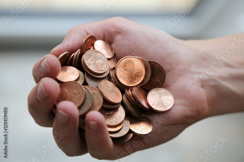 Münzen, Kleingeld, Euro, Cent