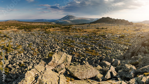 mountain Iremel natural Park in the southern Urals in Russia © EdNurg