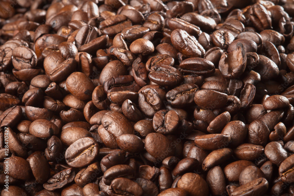 coffee beans close-up filling the whole frame coffee beans close-up filling the whole frame