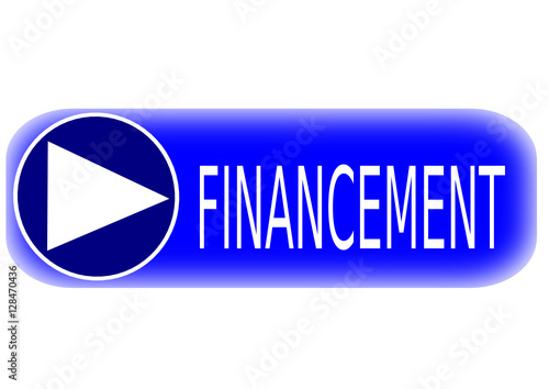 financement sur logo bleu