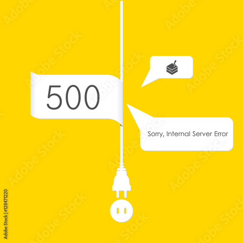 Vectors Abstract background 500 connection error server