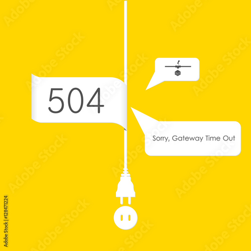 Vectors Abstract background 504 connection error server