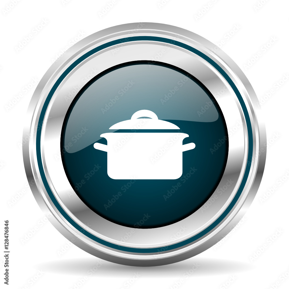 vector icon. Chrome border round web button. Silver metallic pushbutton. vector icon. Chrome border round web button. Silver metallic pushbutton.
