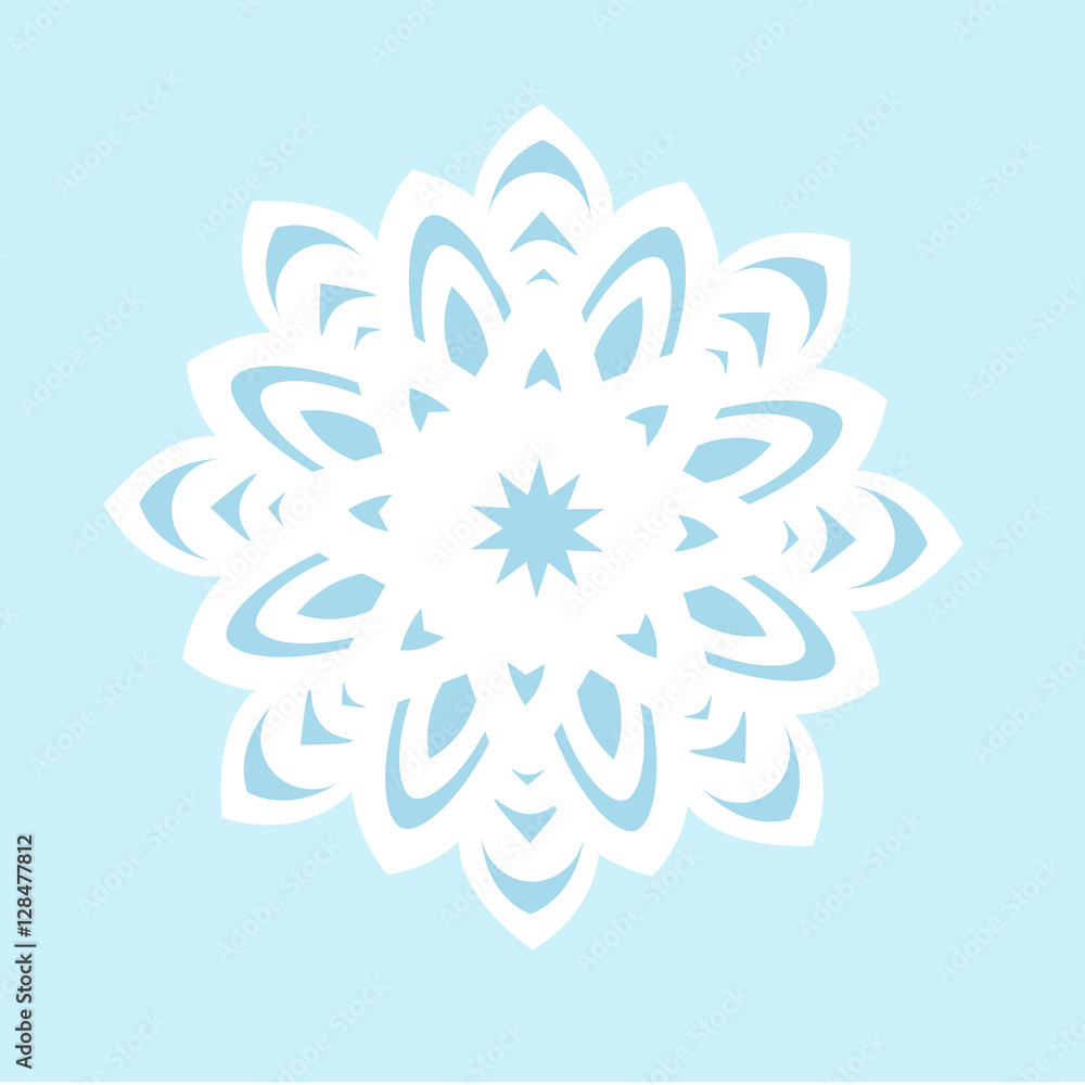 Snowflake Icon graphic. Snowflake Icon graphic.