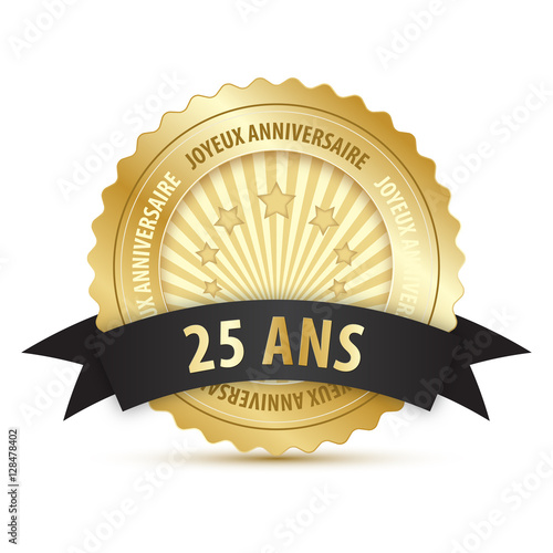 Tampon JOYEUX ANNIVERSAIRE 25 ANS