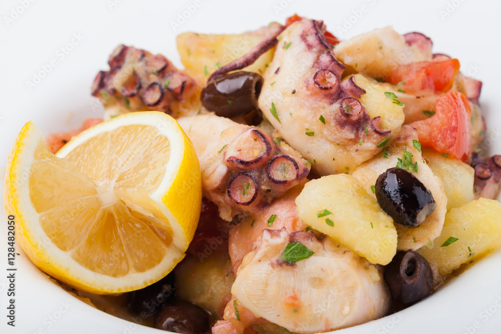 octopus salad with potatoes octopus salad with potatoes