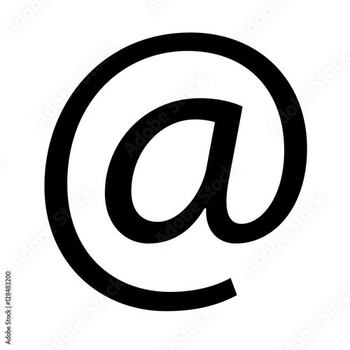 email web icon flat design style. email web sign.