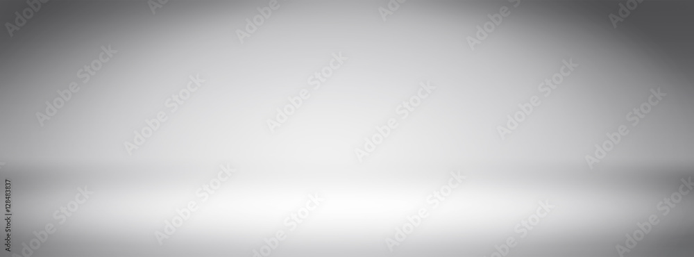 Simple white wide screen gradients light Blurred Background,Easy to make beauty pretty copy spaces as contemporary backdrop design