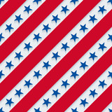 Stars and stripes american patriotic pattern.