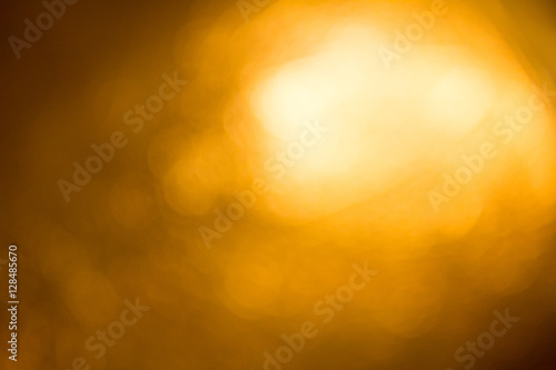 Gold bokeh background for decorate in celebration or festival