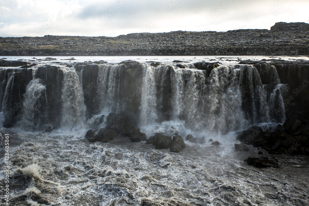 Sellfoss and Dettifoss waterfall, Iceland. Sellfoss and Dettifoss waterfall, Iceland.