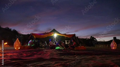 Berber camp in the Sahara desert - Morocco