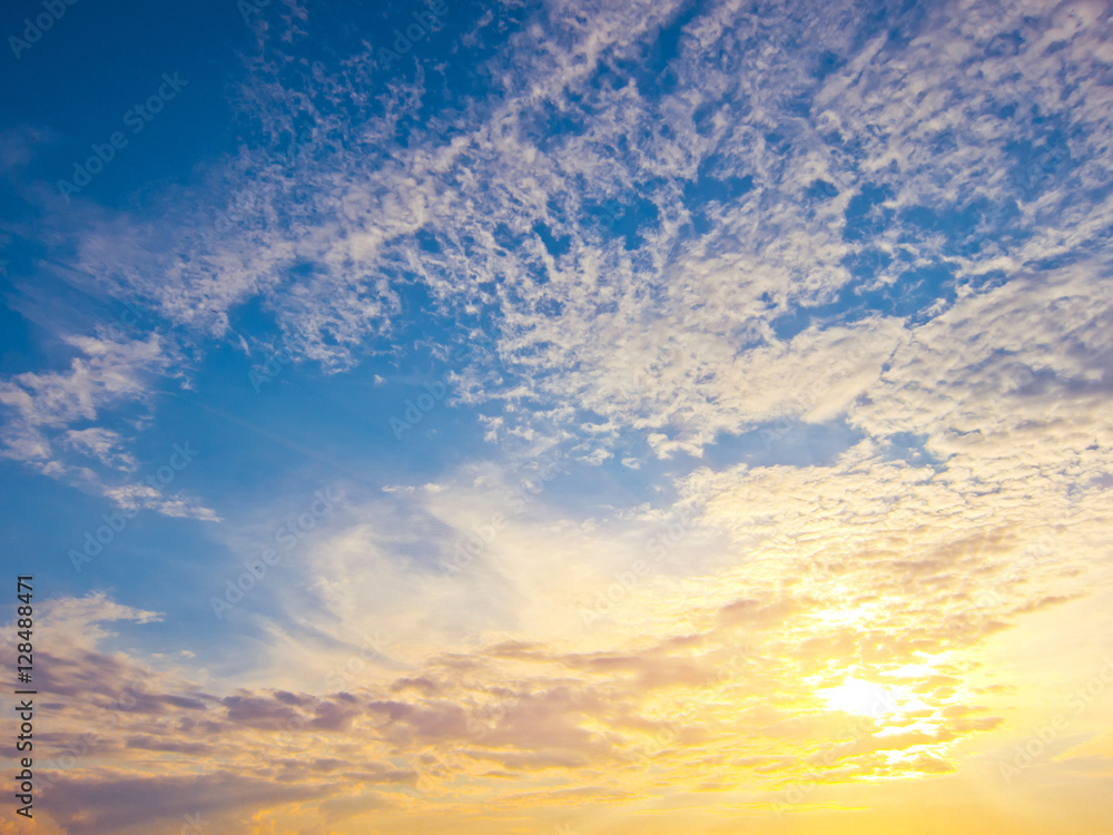 Beautiful sky and clouds Beautiful sky and clouds