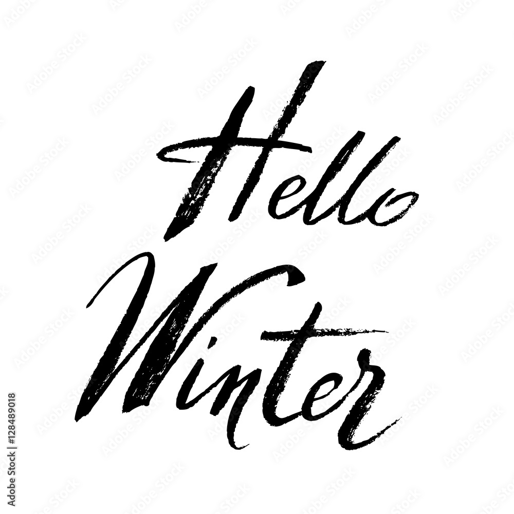 Winter callygraphy design Winter callygraphy design