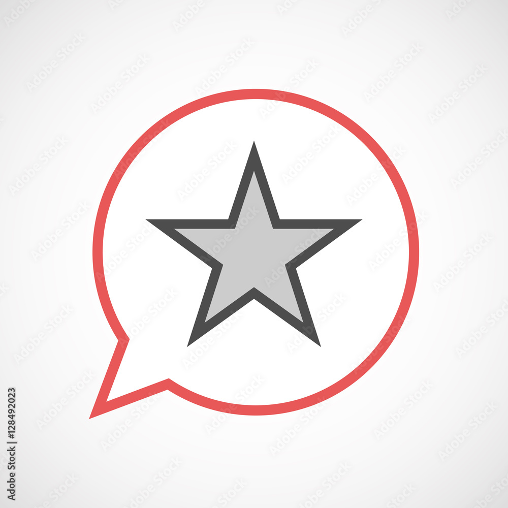 Isolated balloon with the red star of communism icon Isolated balloon with the red star of communism icon