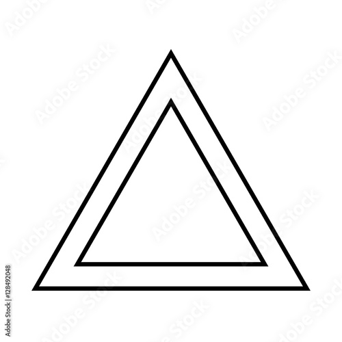Five Element Flat Silhouette Icon Symbol Design. Vector illustration isolated on white background. Fire