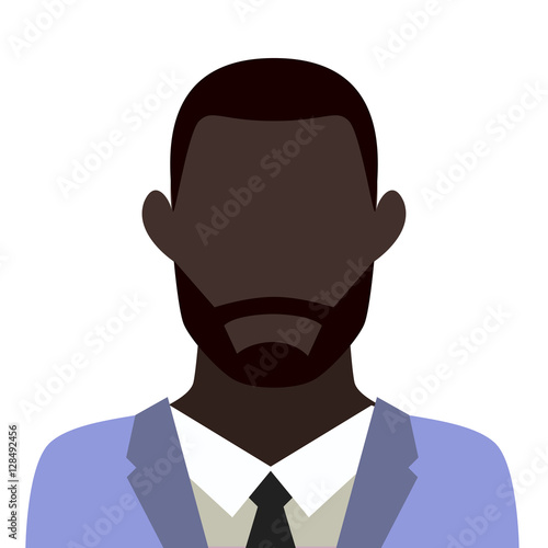 african bearded man icon avatar