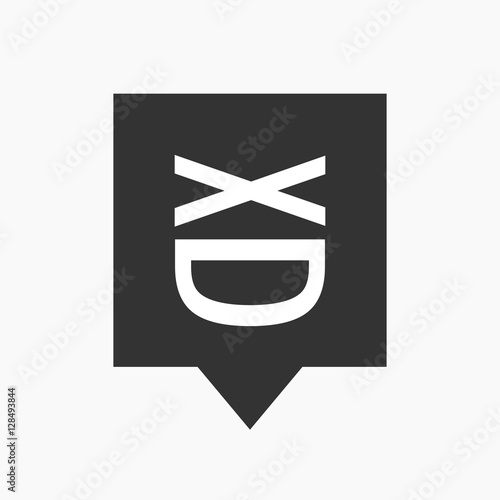 Isolated tooltip with   a laughing text face