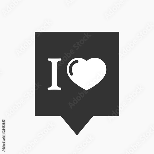 Isolated tooltip with  an " I like" glyph