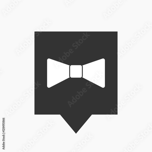 Isolated tooltip with  a neck tie icon