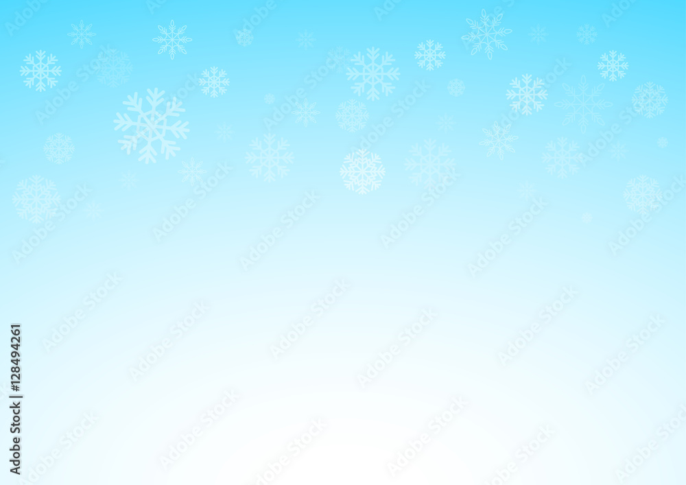 Winter xmas blue background with snowflakes, Christmas and snow concept, vector eps 10 illustrated Winter xmas blue background with snowflakes, Christmas and snow concept, vector eps 10 illustrated