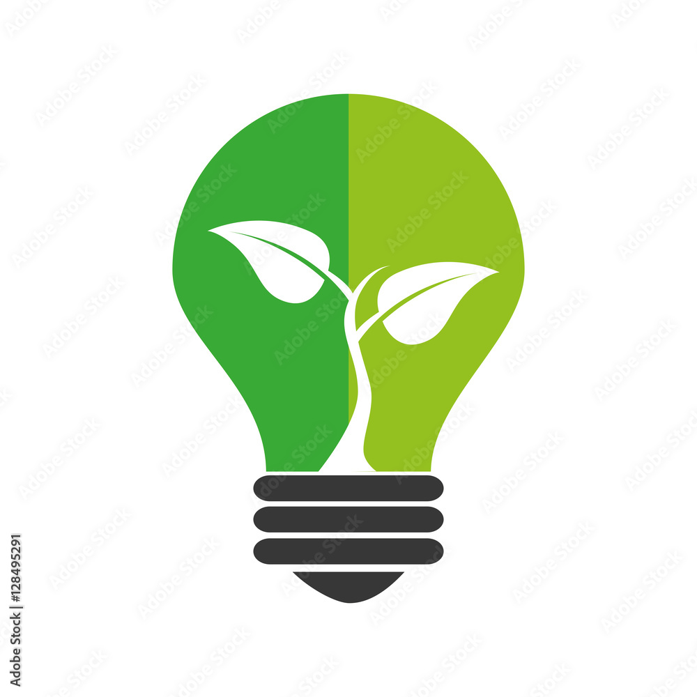 bulb light ecology symbol vector illustration design bulb light ecology symbol vector illustration design