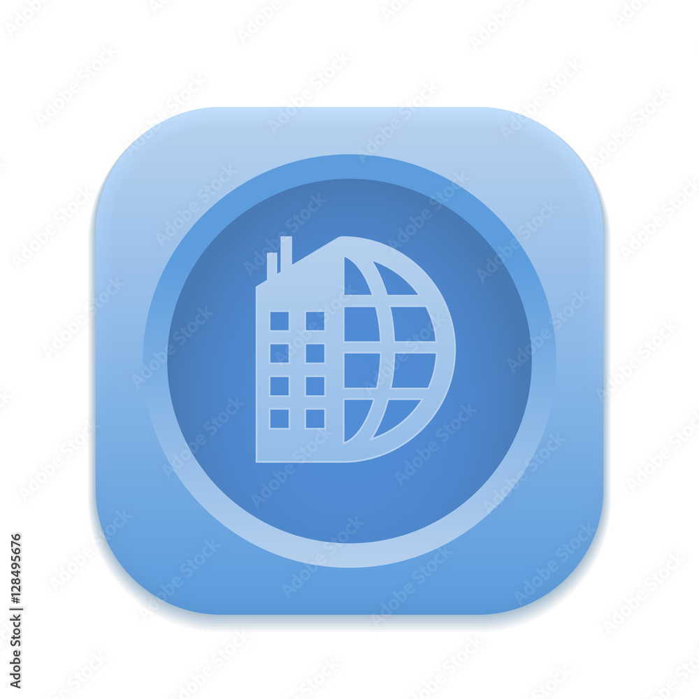     App Button - Round Square 