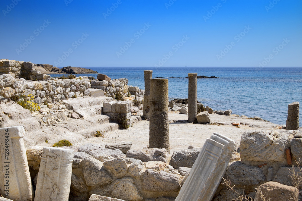 Ancient ruins in Kefalos, Kos island, Greece