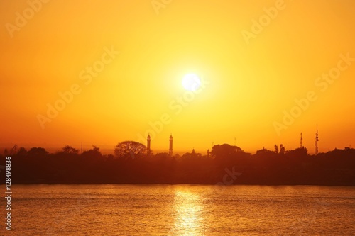 Sonnenuntergang am Meer, Gambia