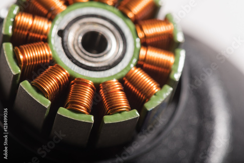 фотографія Close up of drone motor armature