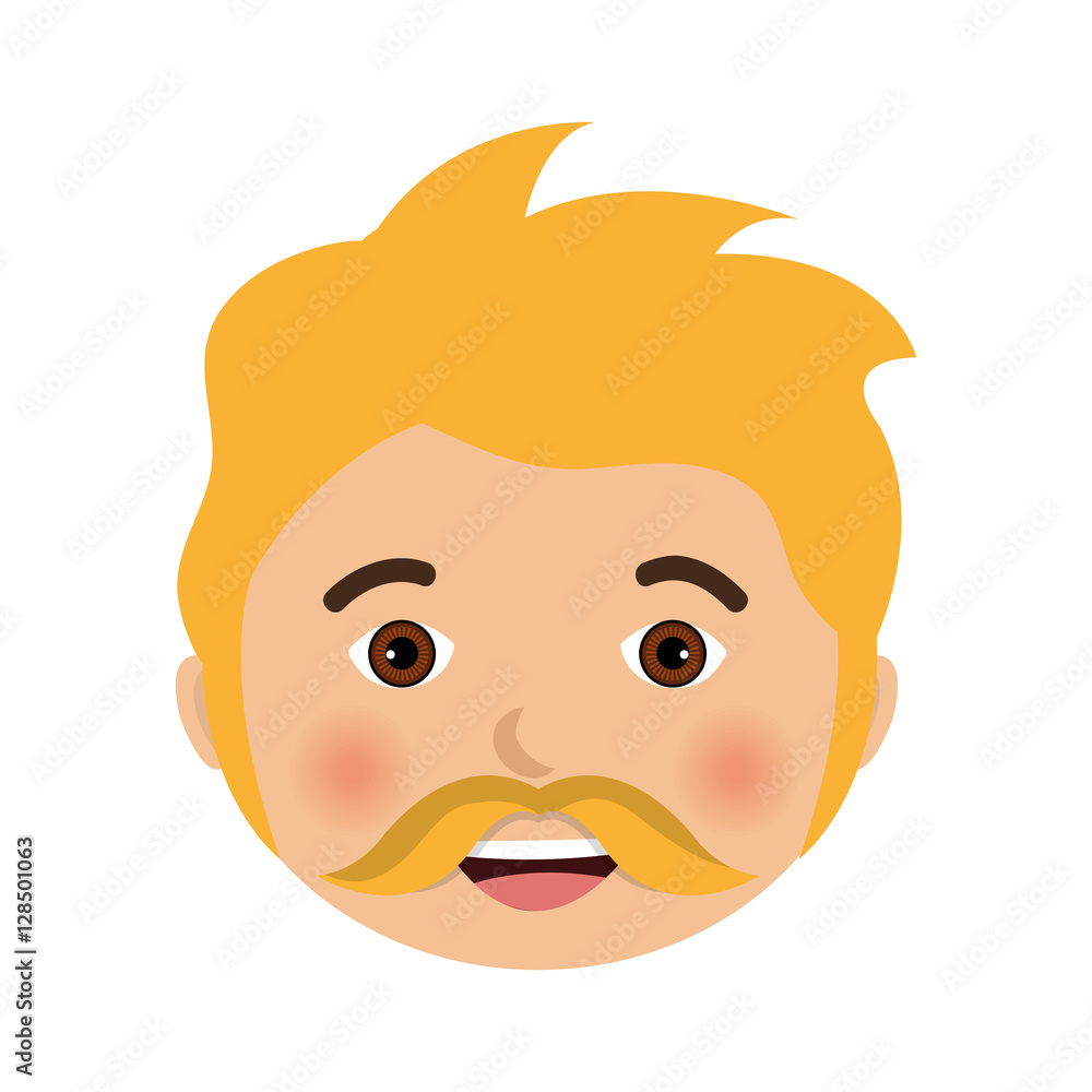 head man character icon vector illustration design head man character icon vector illustration design
