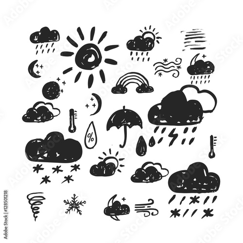 hand drawn weather icon