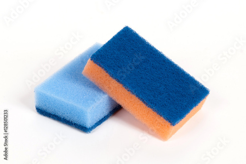 two scouring sponges